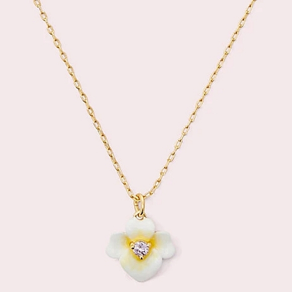 kate spade Jewelry - NEW Kate Spade Precious Pansy Pendant Necklace